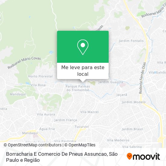 Borracharia E Comercio De Pneus Assuncao mapa