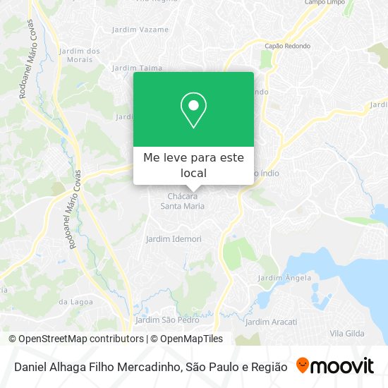 Daniel Alhaga Filho Mercadinho mapa