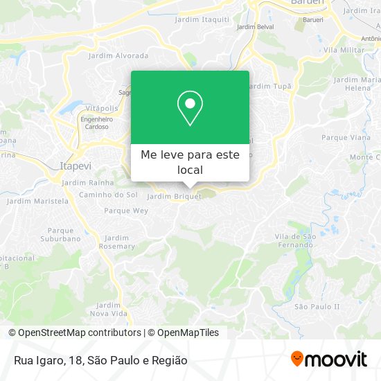 Rua Igaro, 18 mapa