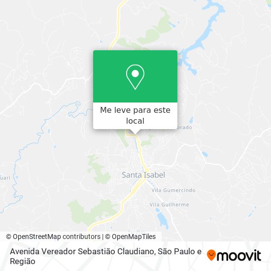 Avenida Vereador Sebastião Claudiano mapa