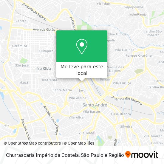 Churrascaria Império da Costela mapa