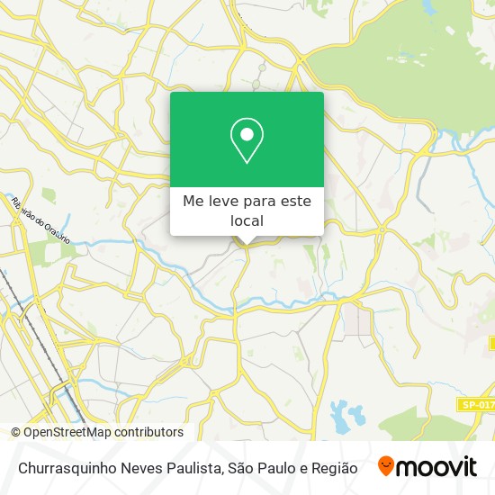 Churrasquinho Neves Paulista mapa
