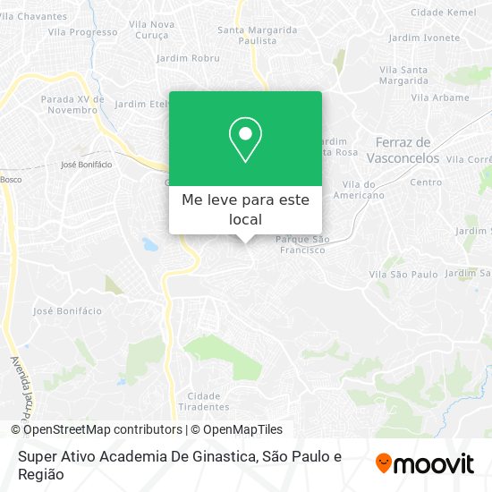Super Ativo Academia De Ginastica mapa