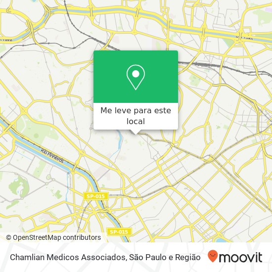 Chamlian Medicos Associados, Rua Paulistânia, 520 Pinheiros São Paulo-SP 05440-001 mapa