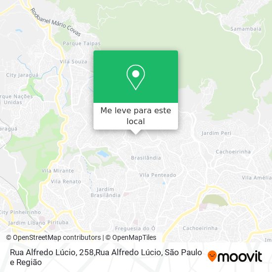 Rua Alfredo Lúcio, 258,Rua Alfredo Lúcio mapa