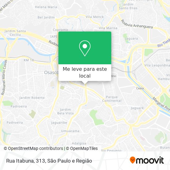 Rua Itabuna, 313 mapa