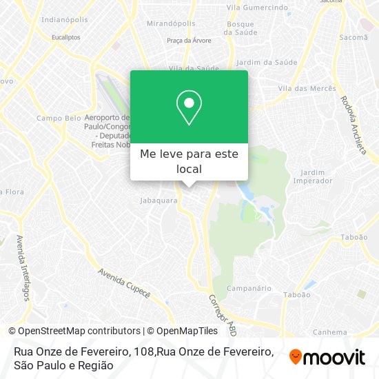 Rua Onze de Fevereiro, 108,Rua Onze de Fevereiro mapa