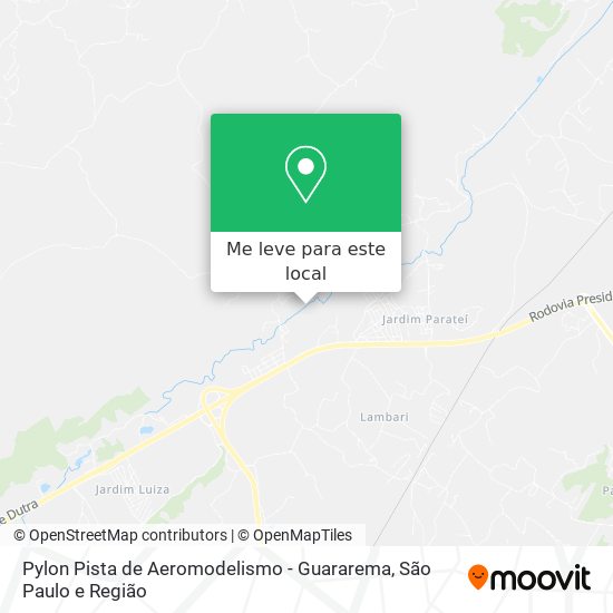 Pylon Pista de Aeromodelismo - Guararema mapa