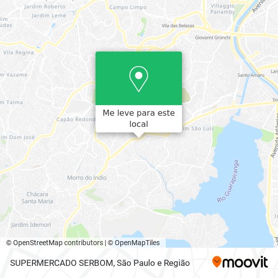 SUPERMERCADO SERBOM mapa