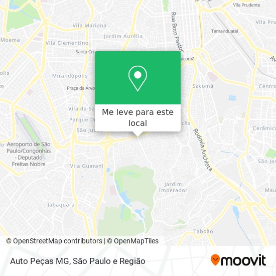 Auto Peças MG mapa