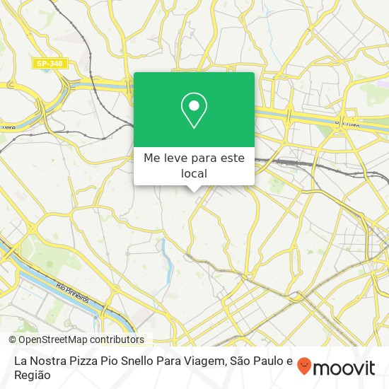 La Nostra Pizza Pio Snello Para Viagem, Rua Raul Pompéia, 838 Perdizes São Paulo-SP 05025-010 mapa