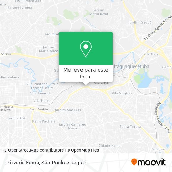 Pizzaria Fama mapa