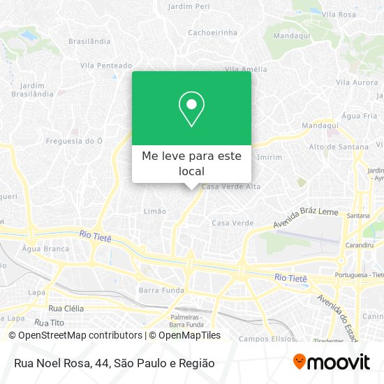 Rua Noel Rosa, 44 mapa