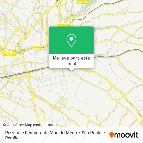 Pizzaria e Restaurante Mao do Mestre mapa