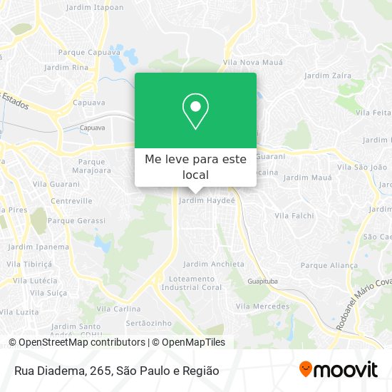 Rua Diadema, 265 mapa