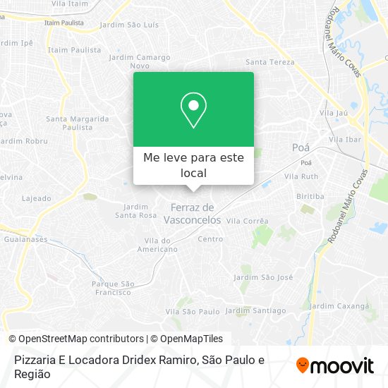 Pizzaria E Locadora Dridex Ramiro mapa