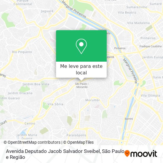 Avenida Deputado Jacob Salvador Sveibel mapa