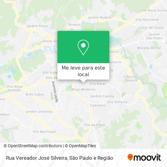 Rua Vereador José Silveira mapa