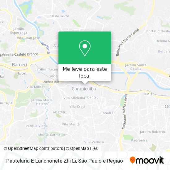 Pastelaria E Lanchonete Zhi Li mapa