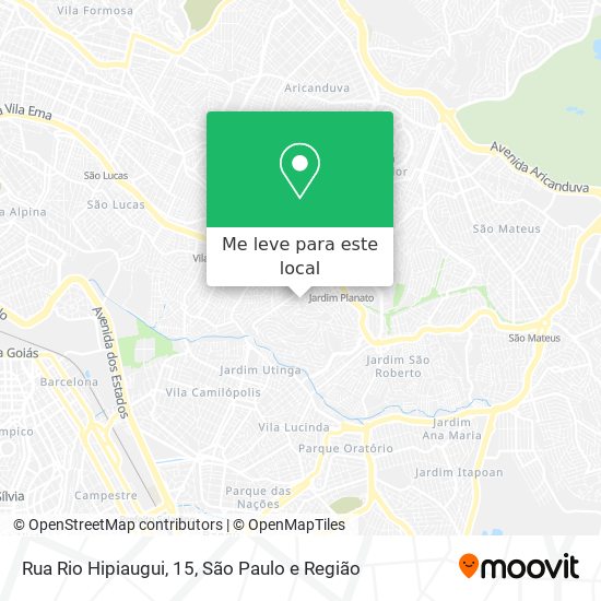 Rua Rio Hipiaugui, 15 mapa