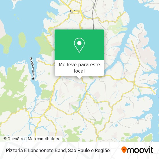 Pizzaria E Lanchonete Band mapa