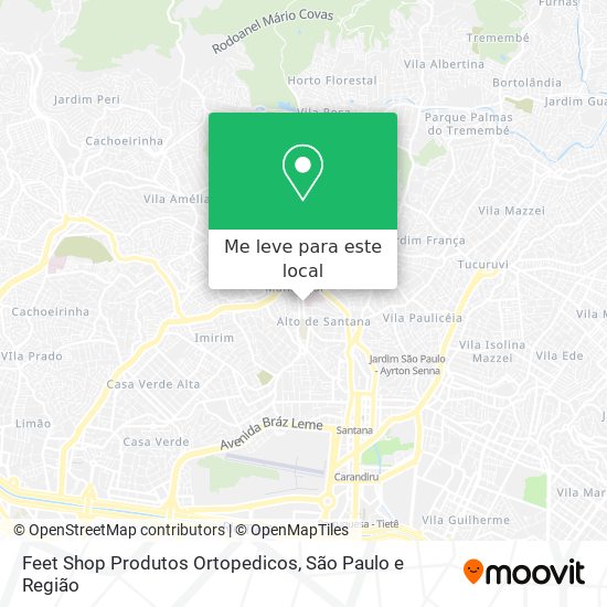 Feet Shop Produtos Ortopedicos mapa