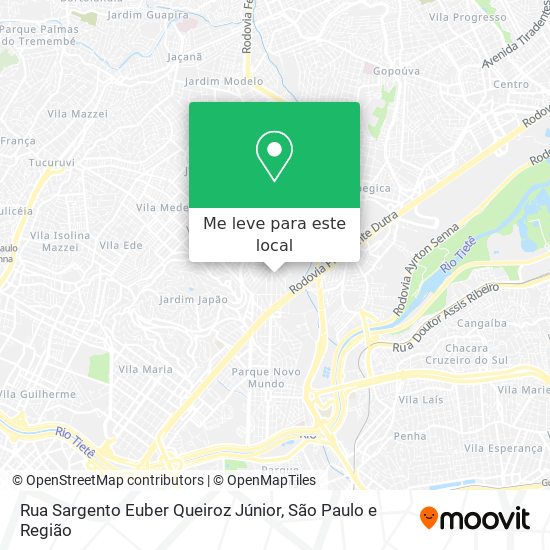 Rua Sargento Euber Queiroz Júnior mapa