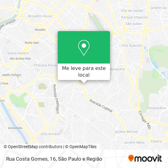 Rua Costa Gomes, 16 mapa