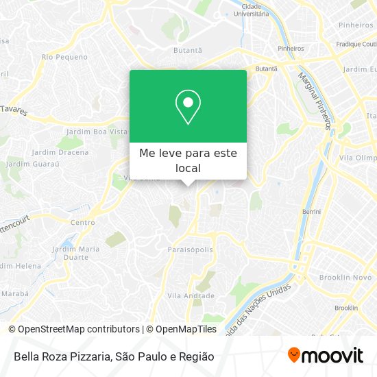 Bella Roza Pizzaria mapa