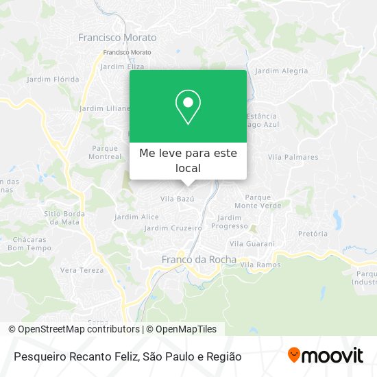 Pesqueiro Recanto Feliz mapa