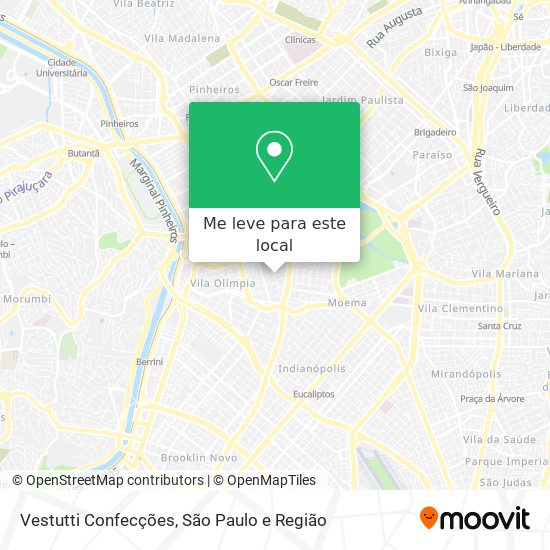 Vestutti Confecções mapa