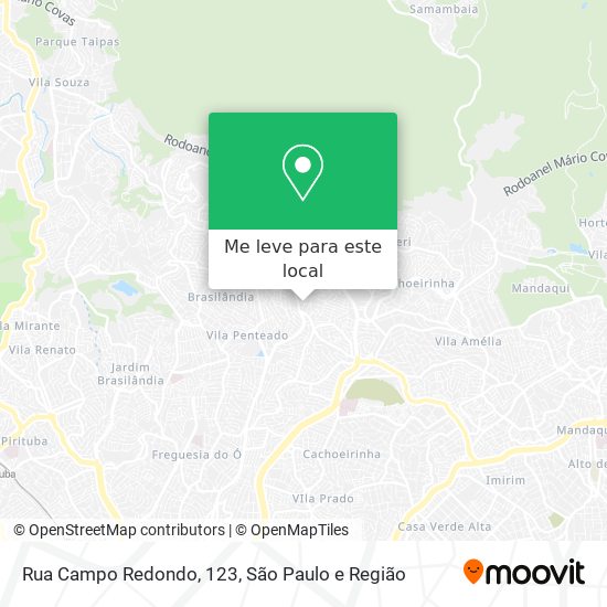 Rua Campo Redondo, 123 mapa