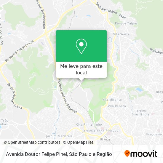 Avenida Doutor Felipe Pinel mapa