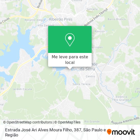 Estrada José Ari Alves Moura Filho, 387 mapa