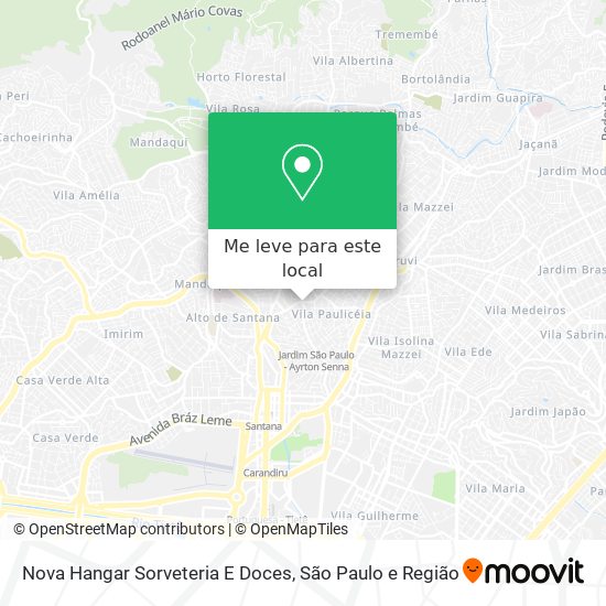Nova Hangar Sorveteria E Doces mapa