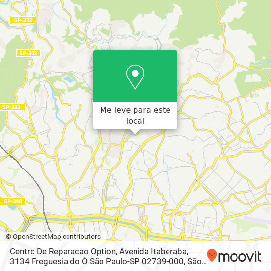 Centro De Reparacao Option, Avenida Itaberaba, 3134 Freguesia do Ó São Paulo-SP 02739-000 mapa