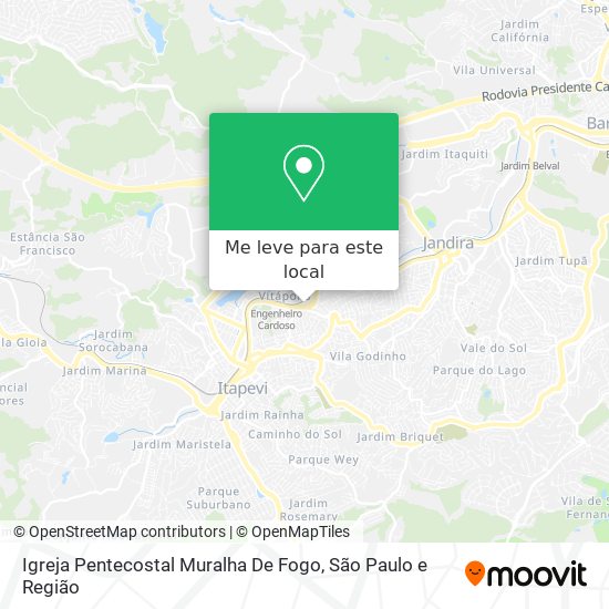 Igreja Pentecostal Muralha De Fogo mapa