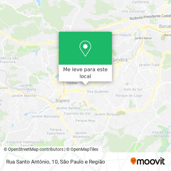 Rua Santo Antônio, 10 mapa