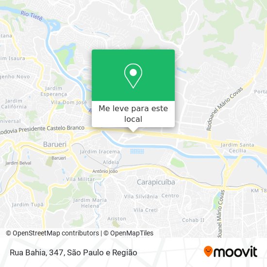 Rua Bahia, 347 mapa