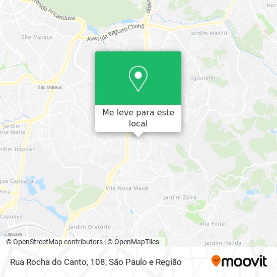 Rua Rocha do Canto, 108 mapa