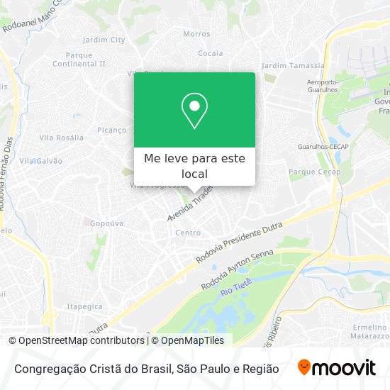 Congregação Cristã do Brasil mapa