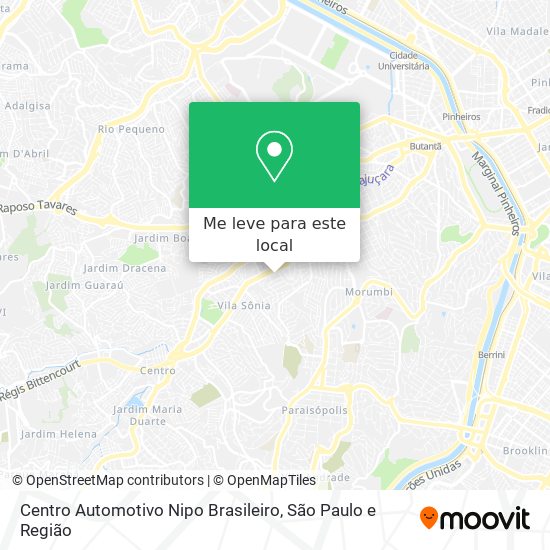 Centro Automotivo Nipo Brasileiro mapa