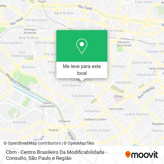 Cbm - Centro Brasileiro Da Modificabilidade - Consulto mapa