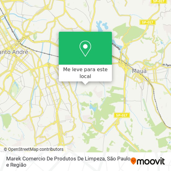 Marek Comercio De Produtos De Limpeza mapa