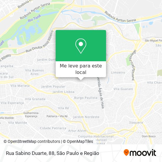 Rua Sabino Duarte, 88 mapa