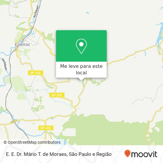 E. E. Dr. Mário T. de Moraes, Caieiras-SP mapa