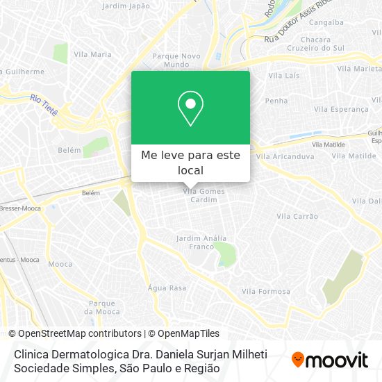 Clinica Dermatologica Dra. Daniela Surjan Milheti Sociedade Simples mapa