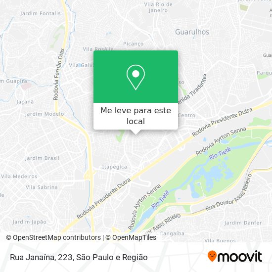 Rua Janaína, 223 mapa