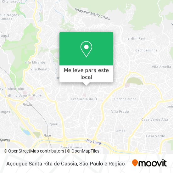 Açougue Santa Rita de Cássia mapa