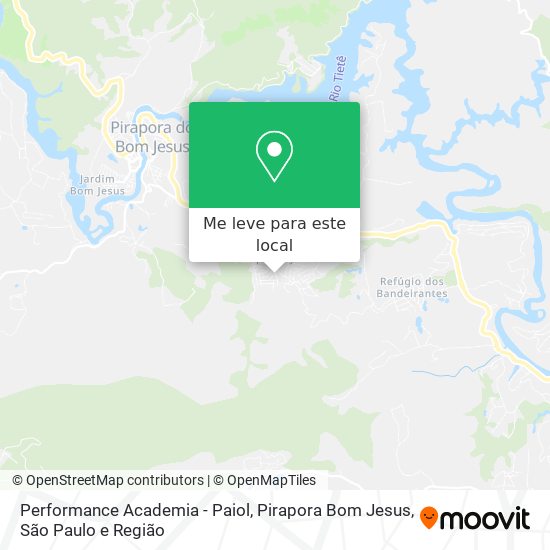 Performance Academia - Paiol, Pirapora Bom Jesus mapa
